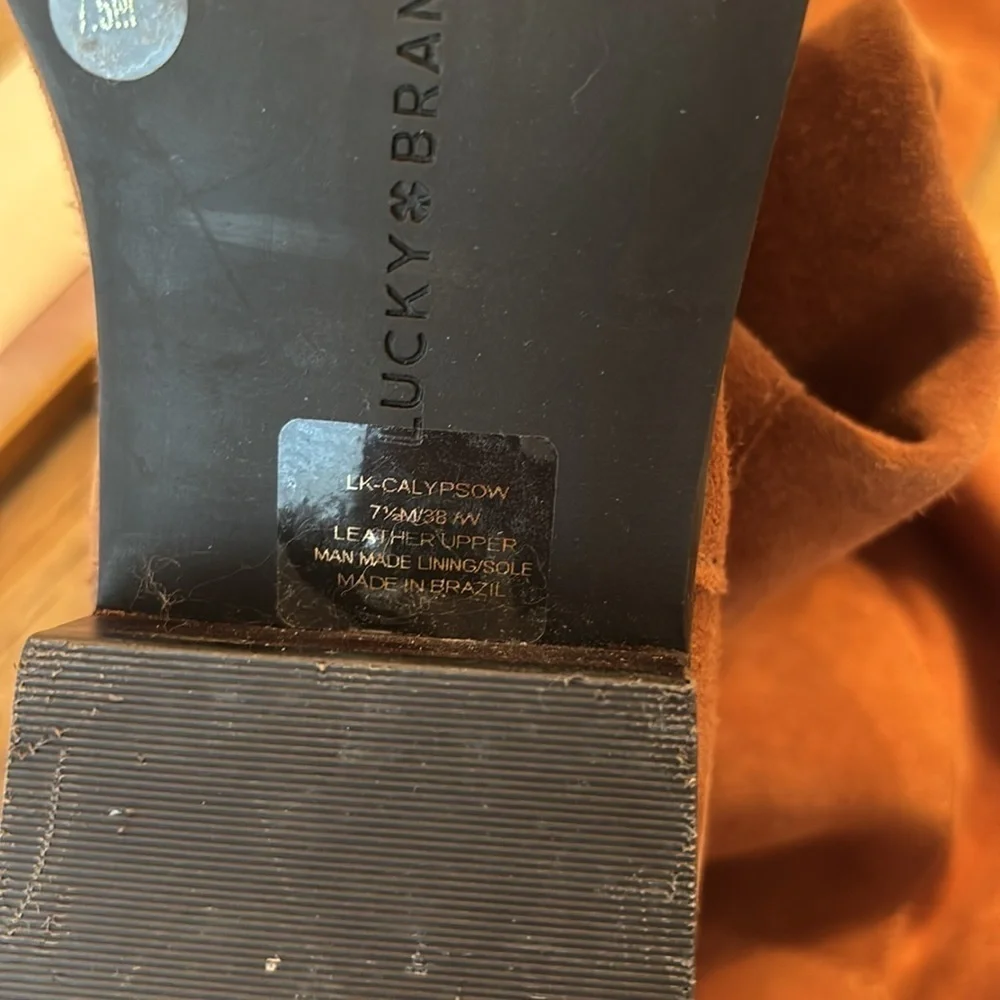Lucky Brand Suede Riding Boots. Calypso | Ginger Women’s Sz. 7.5 EUC | Luxe